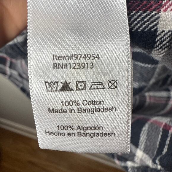 Jachs XL Men's Brawny Plaid‎ Heavyweight Button Front Flannel Shirt Outdoors - Picture 11 of 12